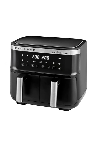 King Kyf32 Magicchef+ Çift Sepetli Sıcak Hava Fritözü 8 Litre Xxl - 1