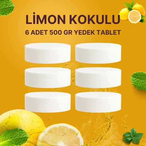 3 Adet 2x500 gr Nem Alıcı Rutubet Ve Küf Önleyici Yedek Tablet Limon ürün görseli