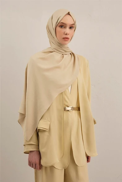 Logo Bordürlü Pamuk İpek Şal 1