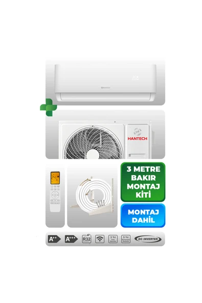 HANTECH H Pro 12.000 Btu/h Split Klima (MONTAJ DAHİL) - 1