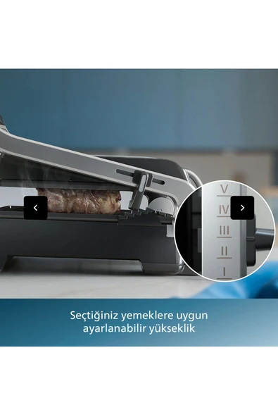 Philips 5000 Serisi Izgara ve Tost Makinesi Inox - Resim 4