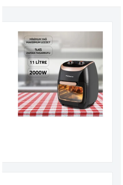 King Kyf29 Magiccooker Oven Sıcak Hava Fritözü - Resim 5