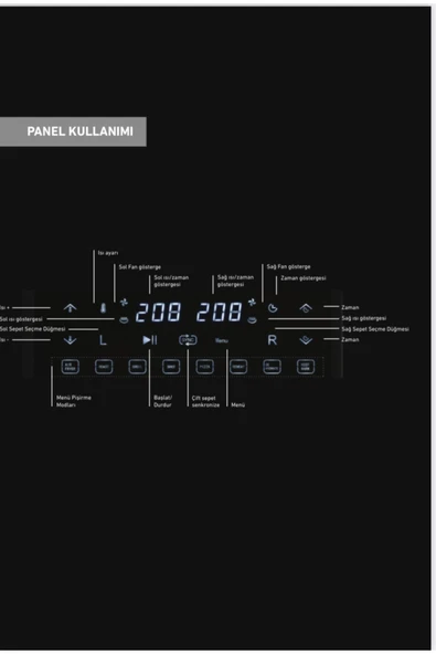 King Pro Kyf32 Magıcchef Plus Dual Air Fryer Pişirme Robotu - Resim 2