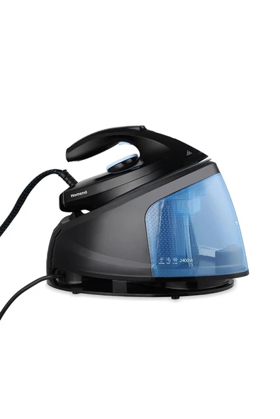 HOMEND Steamwork Buhar Kazanlı Ütü Siyah Mavi 2400 W - 4