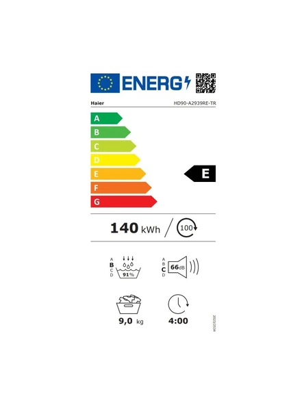 HAIER HD90-A2939RE-TR 9 kg Wi-Fi Bağlantılı Antrasit Isı Pompalı Kurutma Makinesi - Resim 5
