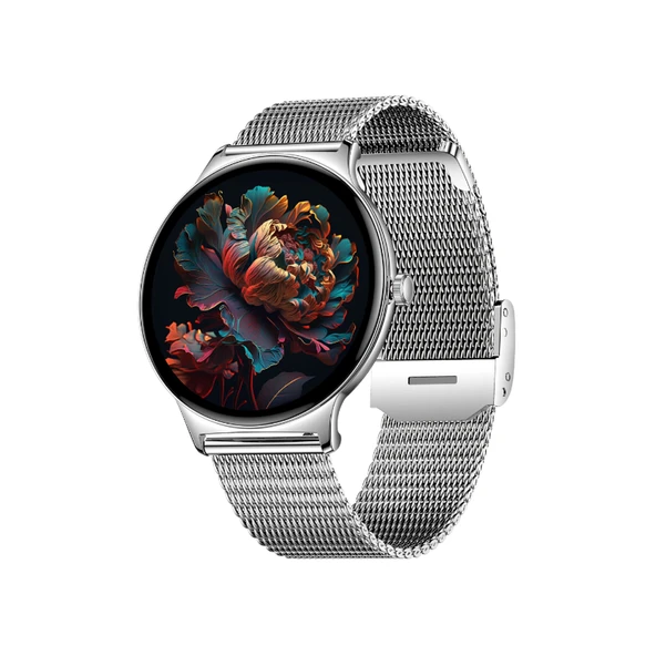 Logia Ultra Thin Femme 48mm Çelik Kasa Metal Kordon Akıllı Saat - 2