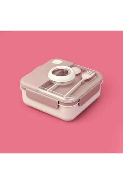 Qlux L-00927 Boutique Beslenme Kabı - Bej - 1.25 Lt ürün görseli