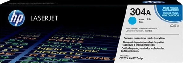 Hp Cc531A Toner Mavi (304A)