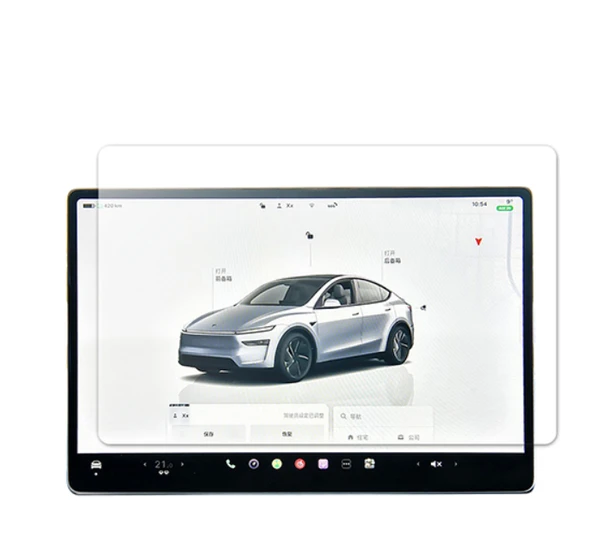 Tesla Model Y 15.6" Multimedya Ekran Koruyucu – 2in1 Nano Cam Çizilmez Koruma - Resim 2