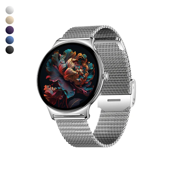 Logia Ultra Thin Femme 48mm Çelik Kasa Metal Kordon Akıllı Saat