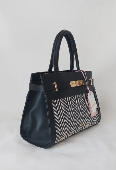 252SV821 Model Sarach Marka Siyah Renk El ve Omuz Çantası - 2