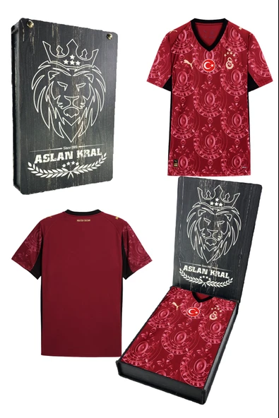 GALATASARAY 25/26 Erkek Alternatif Forması  Lazer Ahşap Hediyelik Kutu ürün görseli 1