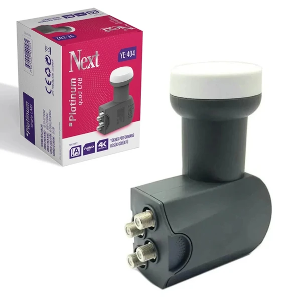 Next Ye-404 4lü Lnb (Quad) Platinium 0.1db Fhd 4k
