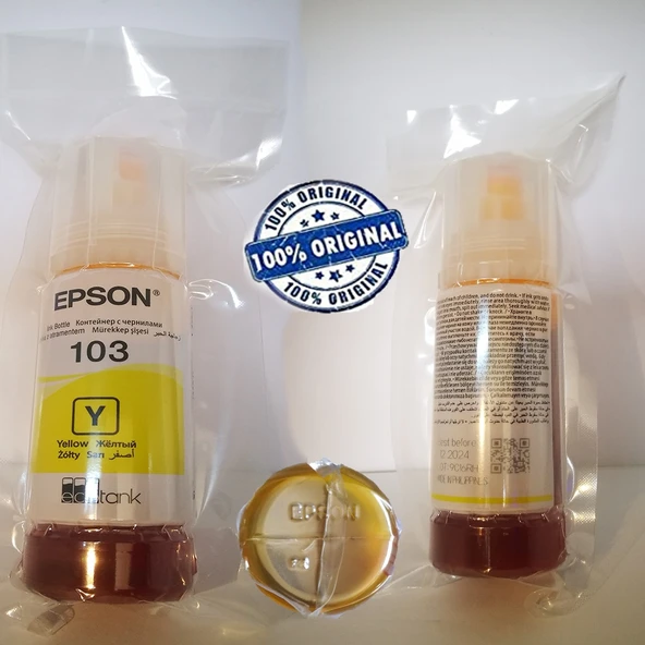Epson 103 Takım  Mürekkep L3110/L3111/L3150/L3151/L4150 . - 5