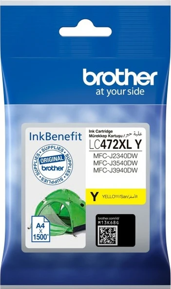 BROTHER LC472XLY 1500 SAYFA YUKSEK KAPASİTE   ARI KARTUŞ