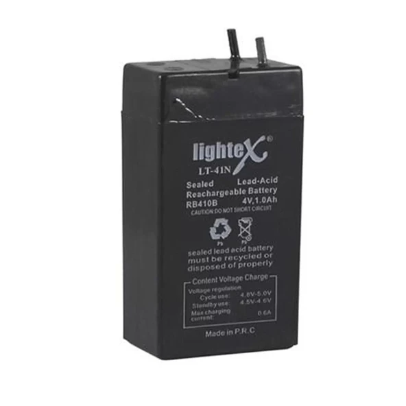 Lightex Lt-41n Kuru Akü 4v 1.0ah (3.5x6.2x2cm) Işıldak Fener