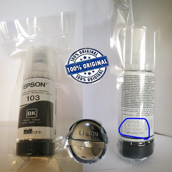 Epson 103 Takım Mürekkep L3110/L3111/L3150/L3151/L4150 . - 3