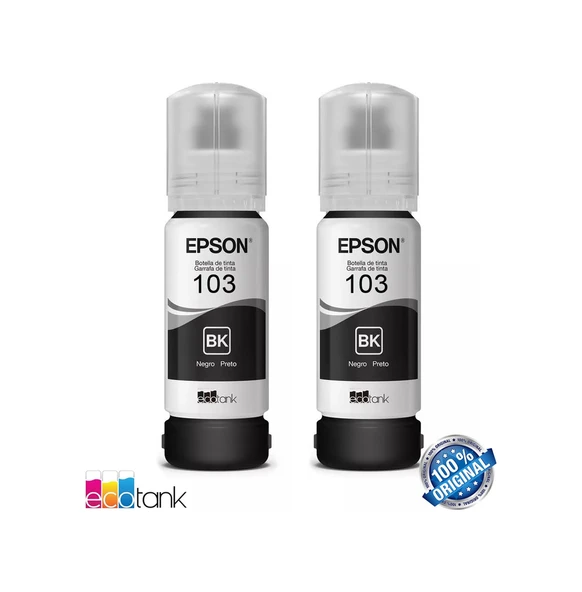 Epson 103 2'Li Siyah Mürekkep L1110/L3110/L3111/L3150