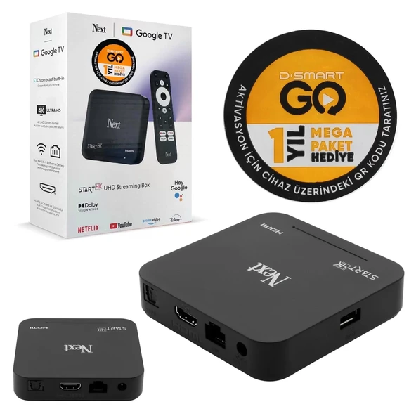 Next Start 4k Android Tv Box 2+16gb D-smart Go 1 Yıl Mega Paket Hediye - 2