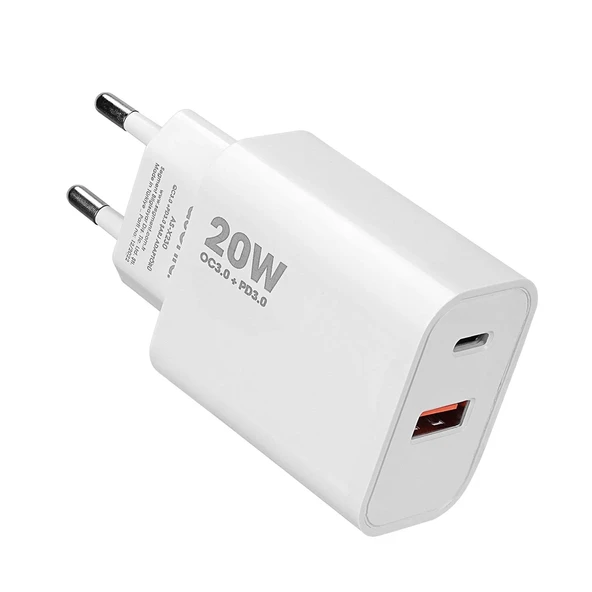 Compaxe Başlık Şarj Aleti Adaptörü Hızlı 20w Usb Pd3.0 + Qc3.0 Type-c ürün görseli 1