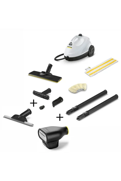 Karcher Sc 2 Easyfix Buharlı Temizlik Makinesi + Cam Temizleme Aparatı + Buharlı Düzleştirici - 1