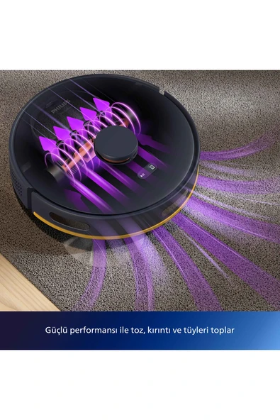 Philips HomeRun XU2100/10 İstasyonlu Lacivert Robot Süpürge - Resim 3