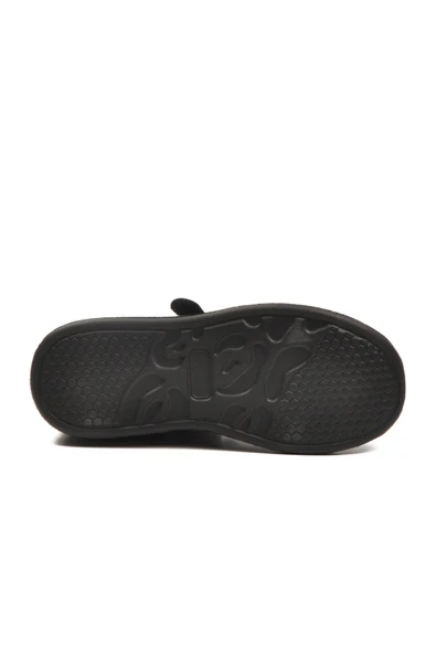 Aspor Siyah Simli Cırtlı Kız Çocuk Spor Ayakkabı - Resim 5