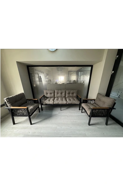 adımshops MİAMİ 3+1+1 MELİSA Balkon-bahçe-kafe Çay Seti Koltuk Oturma Takımı-oturma Grubu,ofis Koltuğu