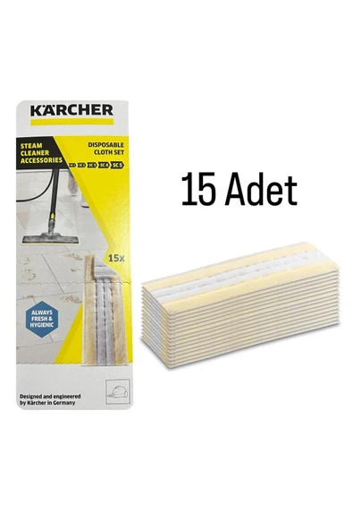 Karcher SC 1 EasyFix Buharlı Temizlik Makinesi + Cam Temizlik Aparatı + 15 Adet Mikrofiber Bez - 6