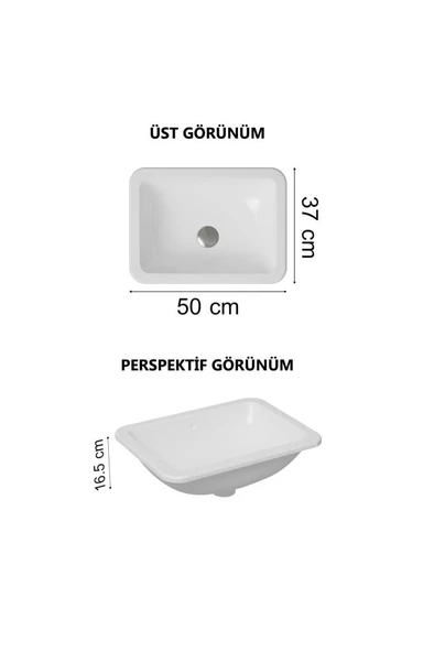 VitrA S20 5474B003-0618 43 cm Tezgah Altı Lavabo Outlet - 8