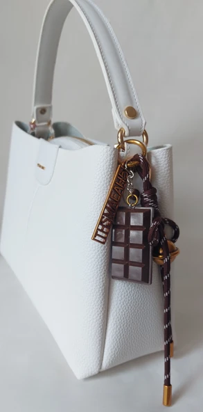 25AA266 Model Sarach Marka Beyaz Renk El ve Omuz Çantası - 4