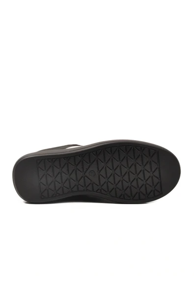 Aspor Siyah Yüksek Taban Bağcıklı Unisex Sneaker - Resim 5