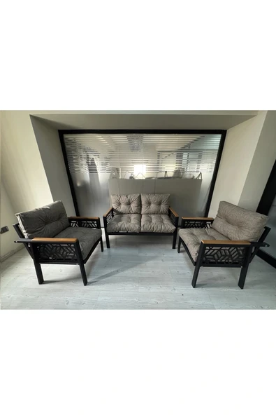 adımshops MİAMİ 2+1+1 MELİSA Balkon-bahçe-kafe Çay Seti Koltuk Oturma Takımı-oturma Grubu,ofis Koltuğu