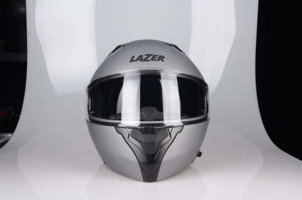 LAZER GOLDEN ÇENE AÇILIR KASK MAT GRİ - 1