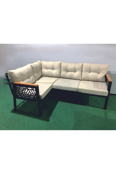 adımshops melisa 2+2 köşe yön değişebilir bahçe balkon teras koltuk takımı - Resim 2