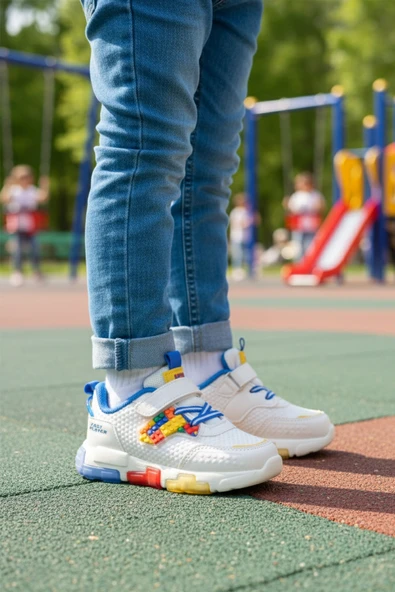 Cool Saks Cırtlı Işıklı Erkek Çocuk Spor Ayakkabı - 3