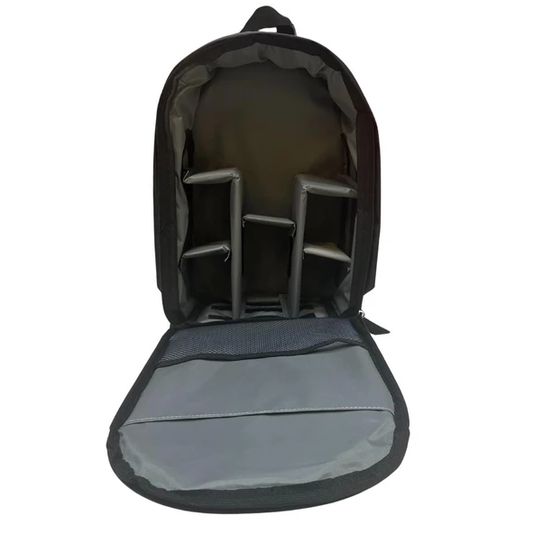 Canon Dslr Fotoğraf Makine Çift Askı Laptop Bölmeli Sırt Çantası - 4