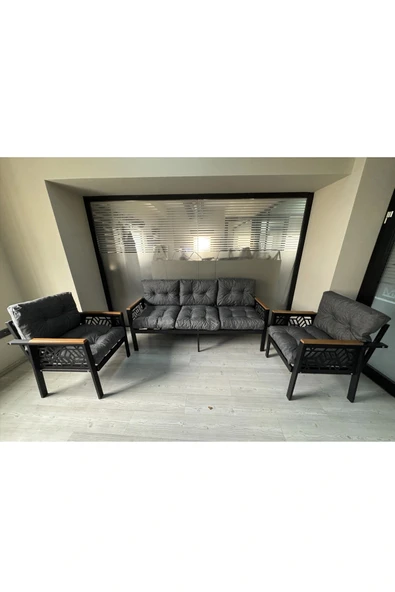 adımshops MİAMİ 3+1+1 MELİSA Balkon-bahçe-kafe Çay Seti Koltuk Oturma Takımı-oturma Grubu,ofis Koltuğu