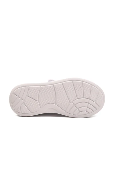 Aspor Beyaz Rugan Simli Cırtlı Kız Çocuk Spor Ayakkabı - 5