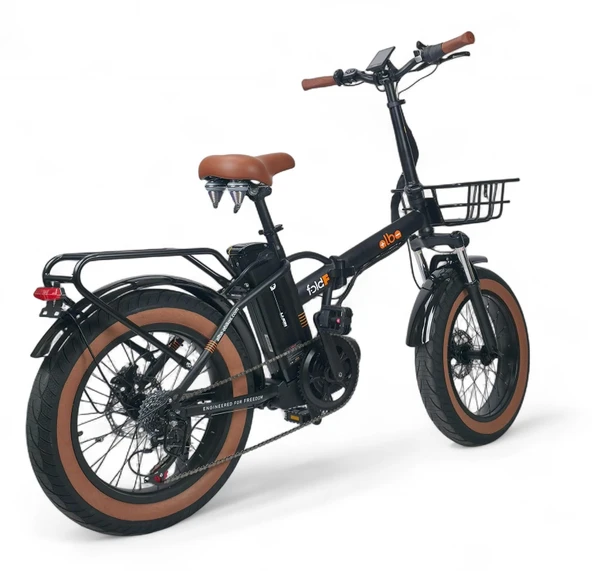 ALBA FOLD F 750 mid OFF ROAD PREMİUM 48V 16Ah(768Wh) SİYAH ZIRHLI LASTİK - Resim 5