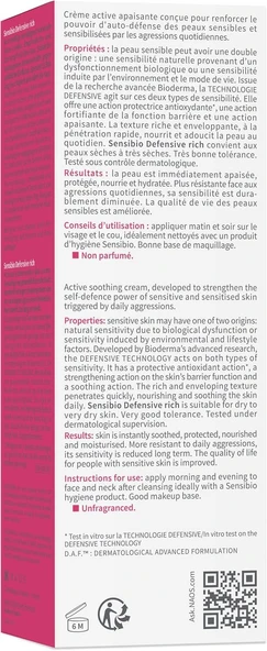 Bioderma Sensibio Defensive Rich 40 ml - 3