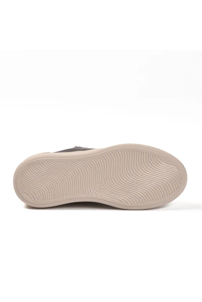 Aspor Siyah Rugan Bağcıklı Kadın Sneaker - Resim 5