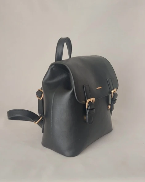 252GK321 Model Sarach Marka Siyah Renk Sırt Çantası - 2