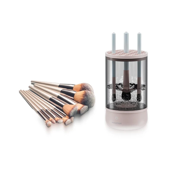 Polosmart PBS703 Kablolu Makyaj Fırçası Temizleme Cihazı 200ml Pembe