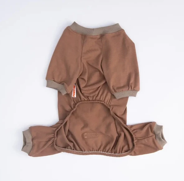Pawstar Happy Teddy Küçük Irk Köpek Penye Tulum Pijama - 5