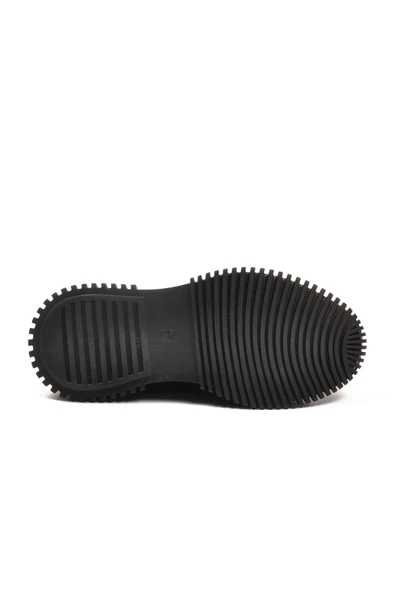 Venüs Siyah Nubuk Hakiki Deri Kadın Casual Ayakkabı - 5