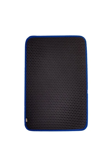 Cattie Kum Toplayıcı Fonksiyonel Kedi Paspası Altıgen Model M Boy - Blue 37-50 cm