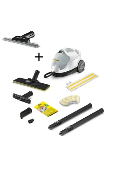 Karcher Sc 4 Easyfix 2000 W Buharlı Temizleyici Beyaz + Pencere Nozülü Full Set - 1