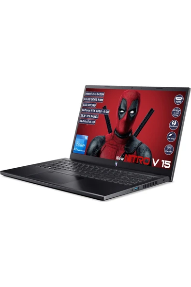 ACER Nitro V 15 Intel Core I5 13420H 16 GB 512 GB SSD Rtx 4050 6 GB Freedos 15.6" Fhd IPS NH.QNBEY.001-16 - Resim 3