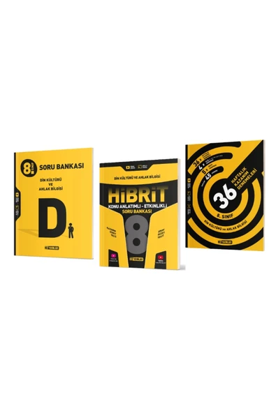 Hız Yayınları HIZ YAYINLARI 8. Sınıf Din Kültürü ve Ahlak Bilgisi Soru Bankası + Hibrit Soru Bankası (Konu Anlatım ürün görseli